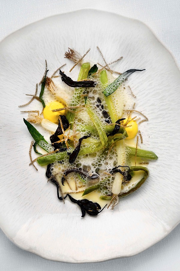 Signature dish – Leeks with truffle