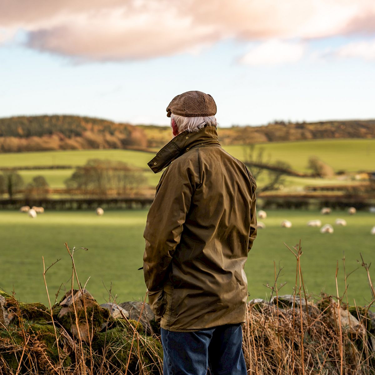 Farmer in field